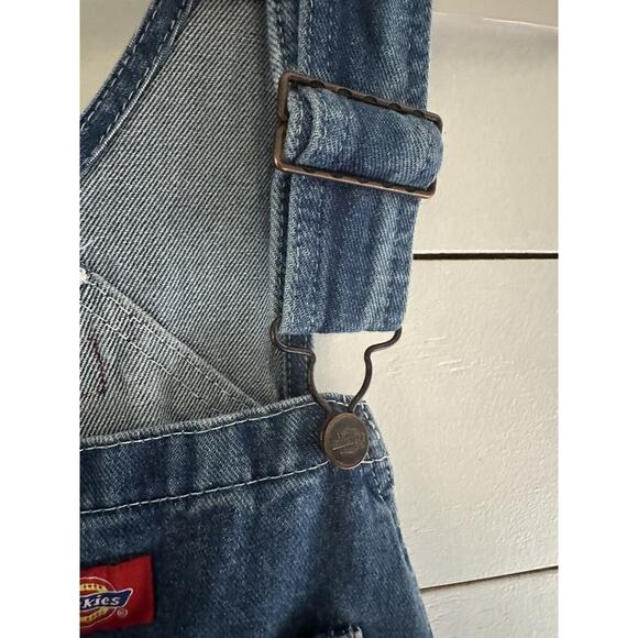 Bib Overalls Dickies Mens Blue Denim Work Wear Made in Mexico 8396SNB 36 X 30 - Picture 6 of 11